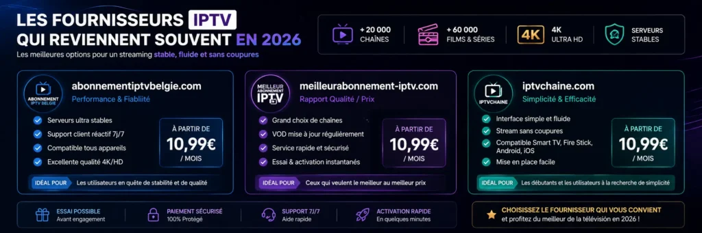 Les Fournisseurs IPTV 