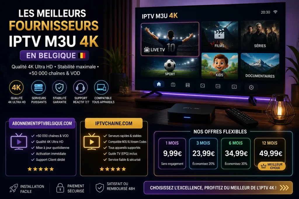 IPTV M3U 4K Prix